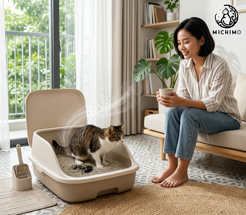Vì sao cát mèo khử mùi được