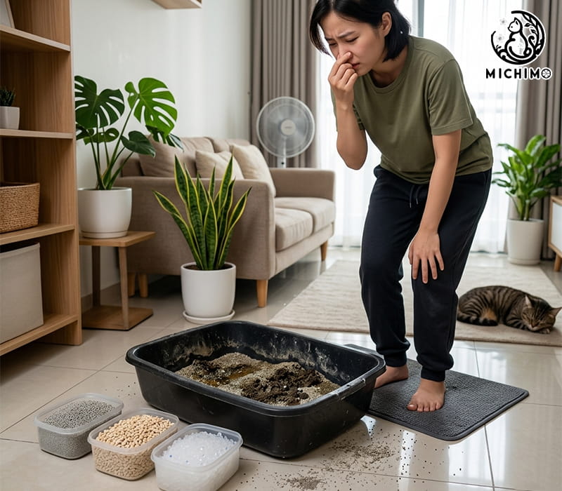 Chọn sai loại cát mèo