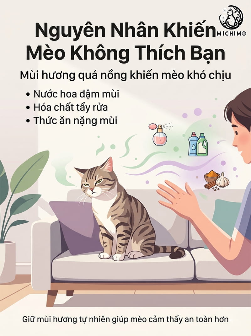 Mùi hương khiến mèo khó chịu