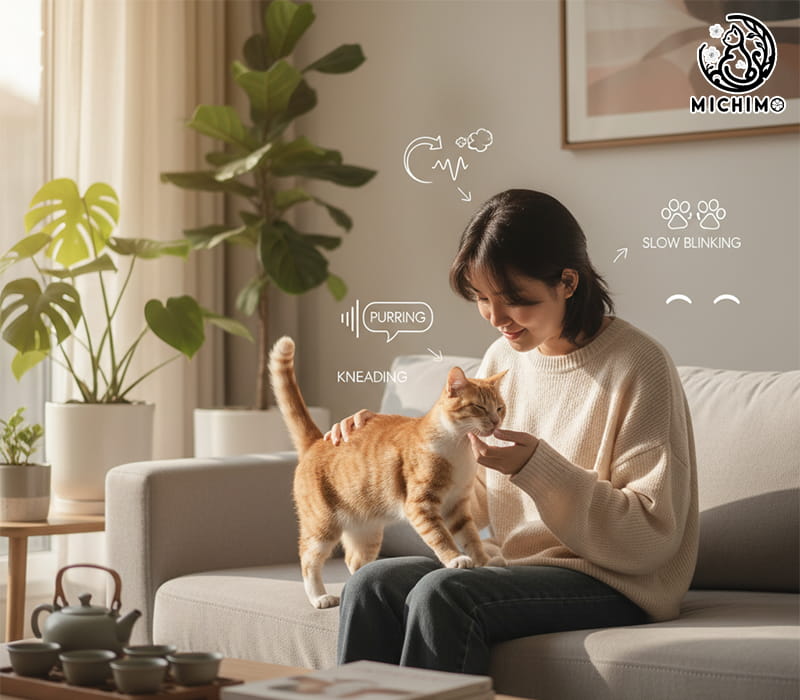 Dấu hiệu mèo thích bạn