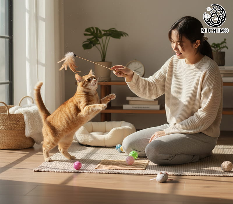 Chơi cùng mèo mỗi ngày
