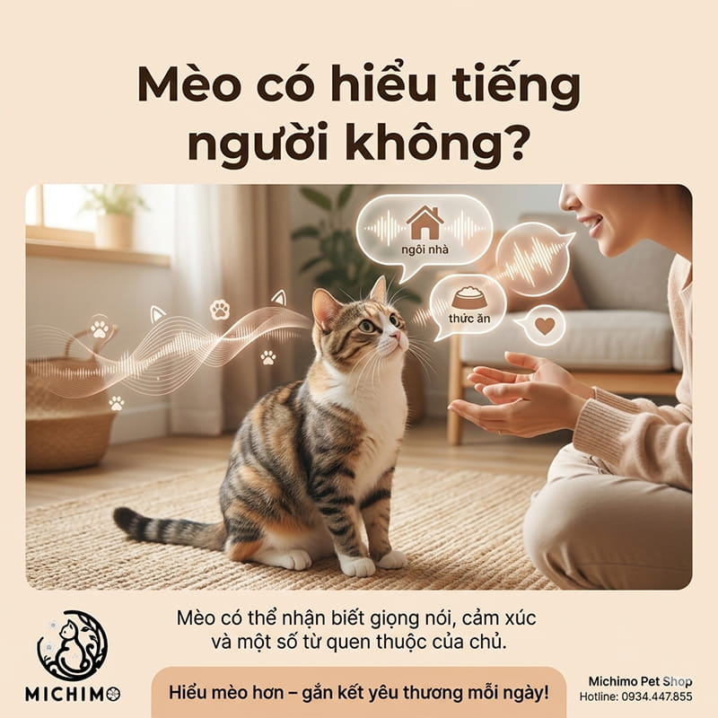 Mèo có hiểu tiếng người không?