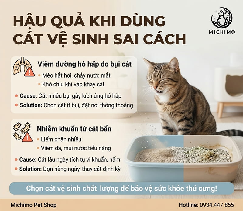 Ảnh hưởng đến sức khỏe của mèo