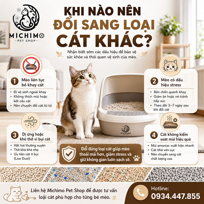 Khi nào nên đổi sang loại cát khác?